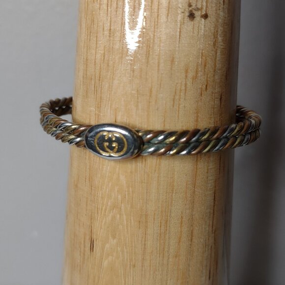 Very Cool 6.5 Inch Multi Tone Vintage Metal Bracelet - Picture 1 of 13